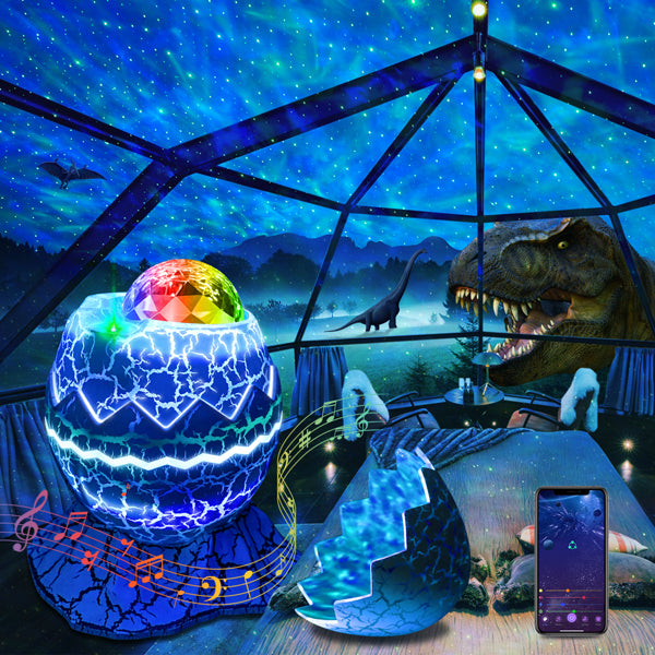 DasyFly LED Star Projector for Indoor Bedroom Ceiling Light, Dinosaur Egg,  Nebulae Light 