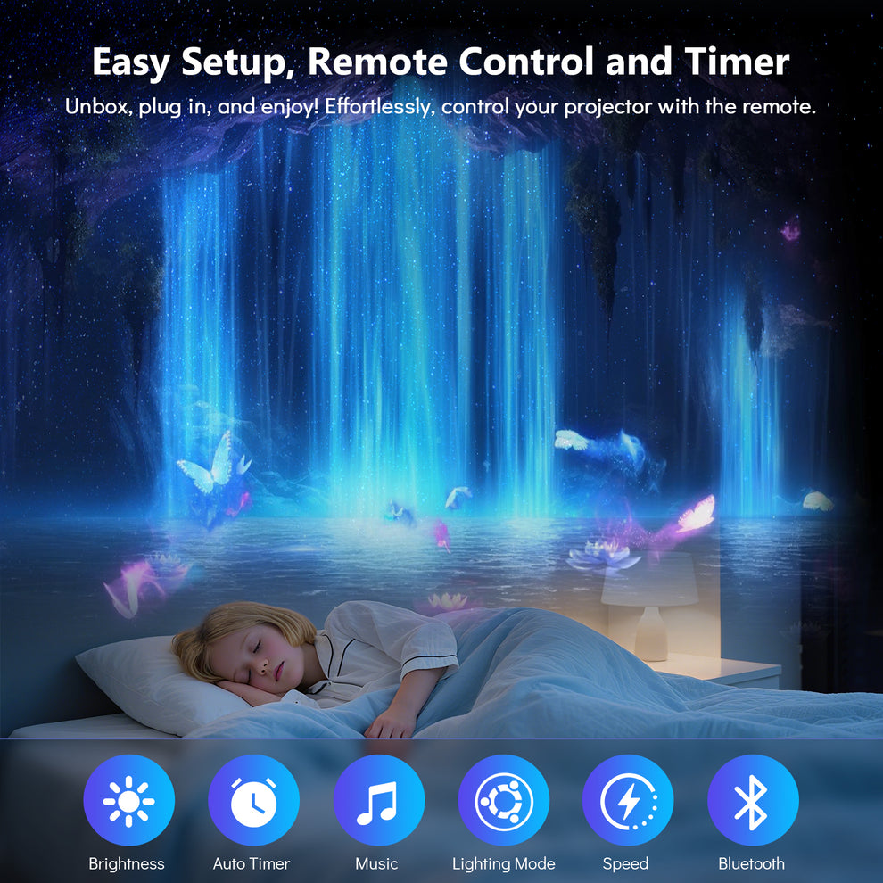 Rossetta Galaxy Projector Star Projector , 3D Projector for Bedroom ...