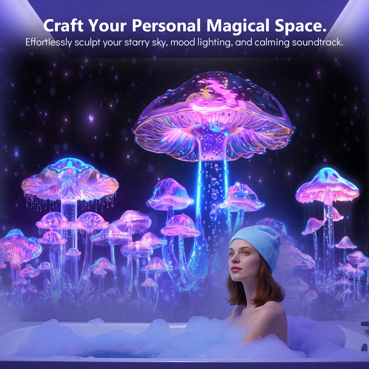 Rossetta Galaxy Projector Star Projector , 3D Projector for Bedroom ...