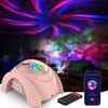 Rossetta Dual Lens Galaxy Projector, Star Projector for Bedroom with 58 Light Effects, Night Light Projector with White Noise & Bluetooth Speaker, Remote Timer, Room Decor Gift for Kids Adults Teens