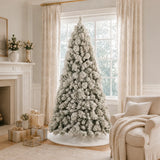 Snow-Flocked Artificial Christmas Tree, 2–9 FT, Unlit or Pre-Lit
