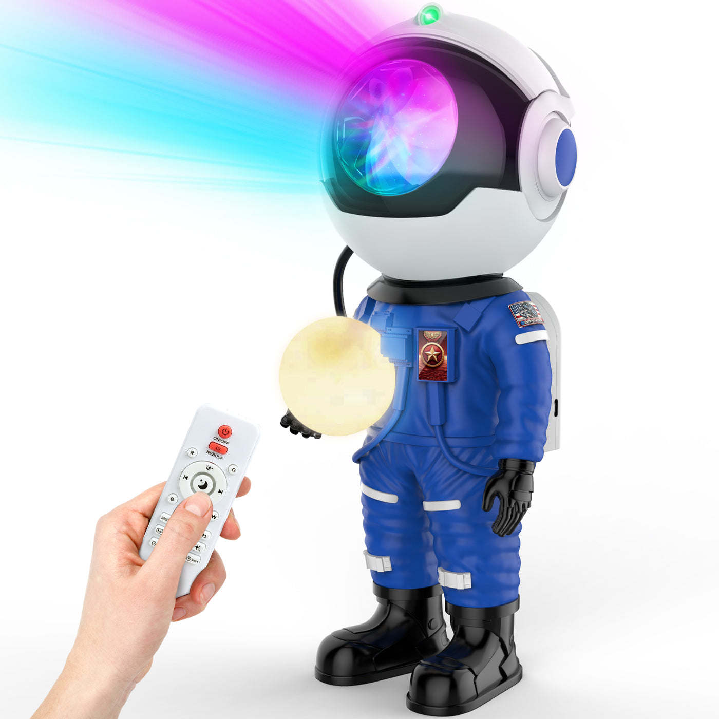 Rossetta Astronaut Galaxy Projector, Star Projector for Bedroom, LED Night Light for Kids Room with Timer and Remote, Room Decor Aesthetic, Home Decor, Gifts for Adults, Teens, Christmas, Birthday