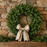 25-Inch Pre-Lit Dual-Color LED Christmas Wreath