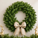 25-Inch Pre-Lit Dual-Color LED Christmas Wreath