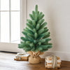 Unlit Blue-Green PE/PVC Artificial Christmas Tree, 2–9 FT