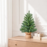 Unlit Blue-Green PE/PVC Artificial Christmas Tree, 2–9 FT