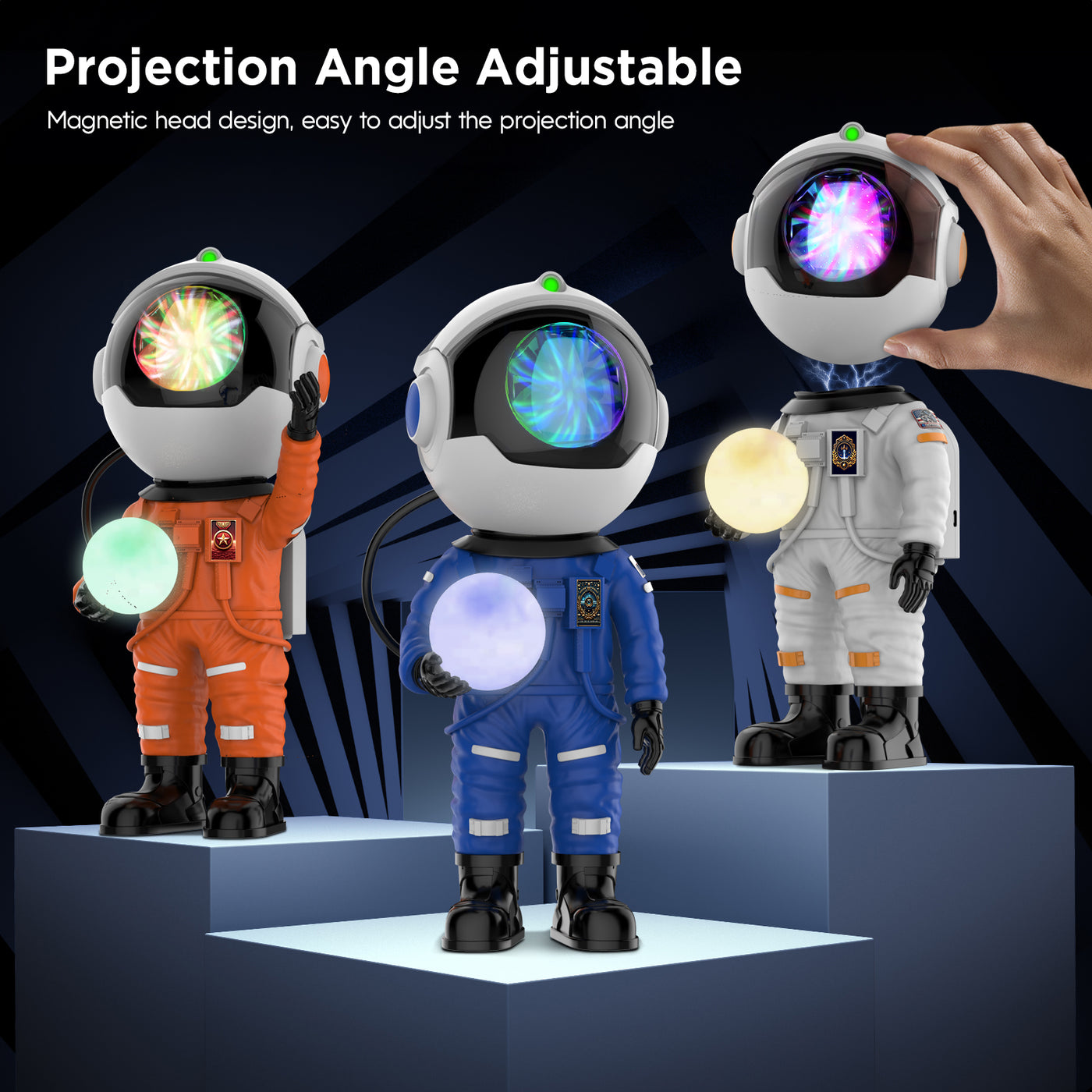 Rossetta Astronaut Galaxy Projector, Star Projector for Bedroom, LED Night Light for Kids Room with Timer and Remote, Room Decor Aesthetic, Home Decor, Gifts for Adults, Teens, Christmas, Birthday