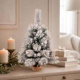 Snow-Flocked Artificial Christmas Tree, 2–9 FT, Unlit or Pre-Lit