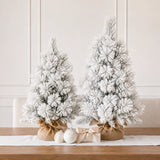 Snow-Flocked Artificial Christmas Tree, 2–9 FT, Unlit or Pre-Lit