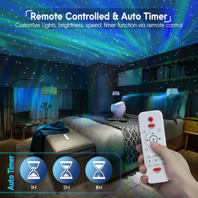 Rossetta Star Projector Next Generation Galaxy Projector Night Light, Remote Control & 10 White Noise Sounds,  Firefly Stars