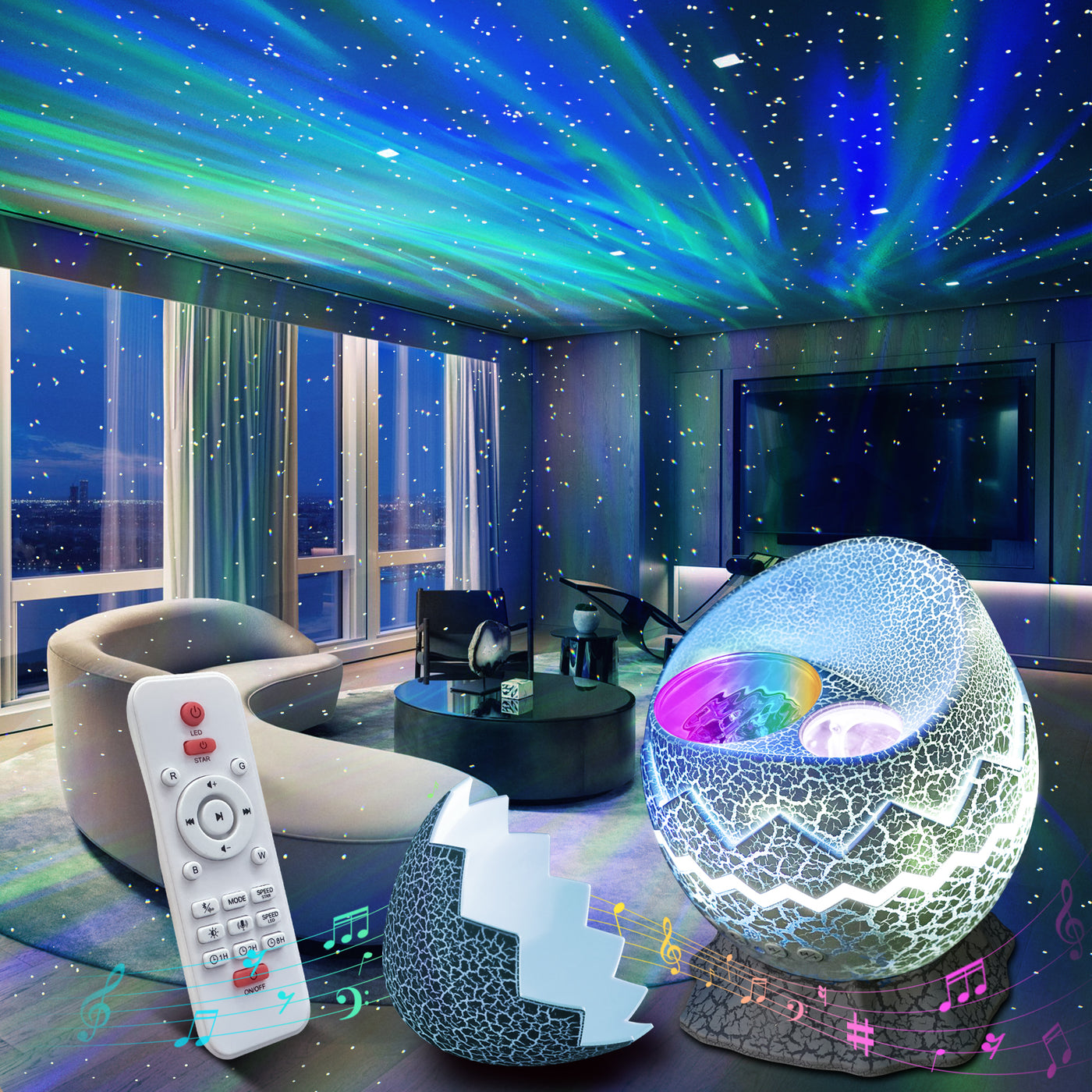Rt Projectors Rossetta Star Projector Next Generation Galaxy Projector Night Light,