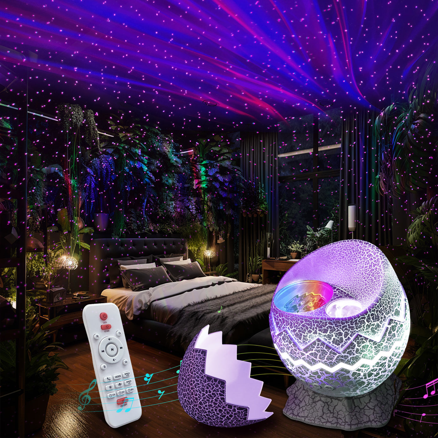 Rt Projectors Rossetta Star Projector Next Generation Galaxy Projector Night Light,