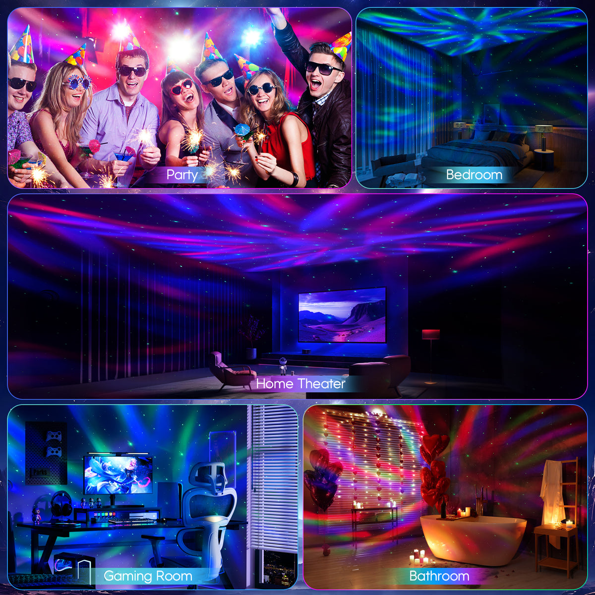 Rossetta Astronaut Galaxy Projector , Star Projector for Bedroom, LED ...