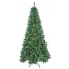 Classic unlit full-profile artificial Christmas tree on a white background