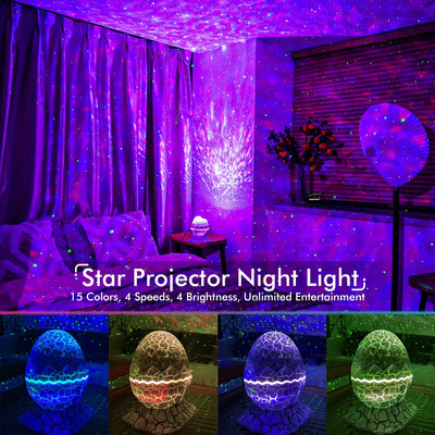 Rossetta Galaxy Projector, Star Projector Light for Bedroom, APP Control Bluetooth Speaker and White Noise, Night Kids Adults Home Thealter, Ceiling, Room Decor