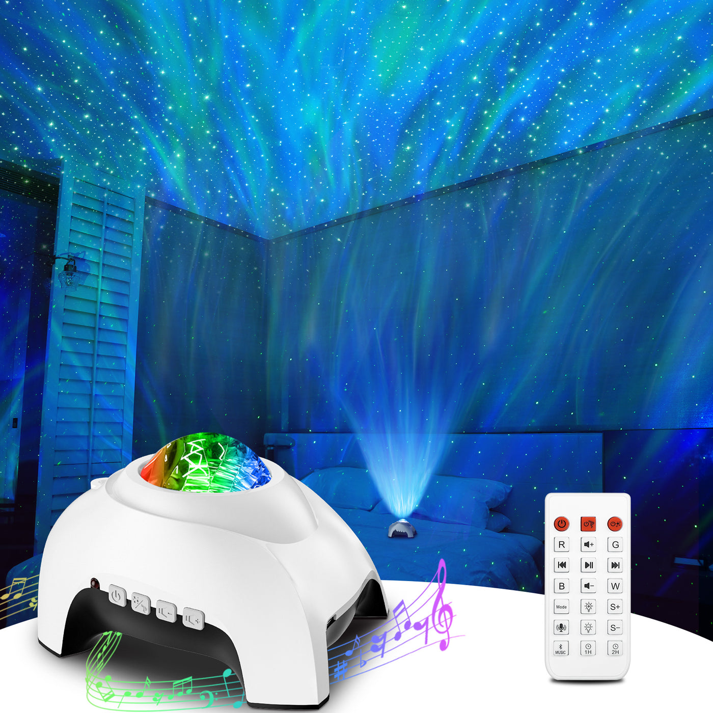 Galaxy Light Projector - Space Light Projector - Rotierendes